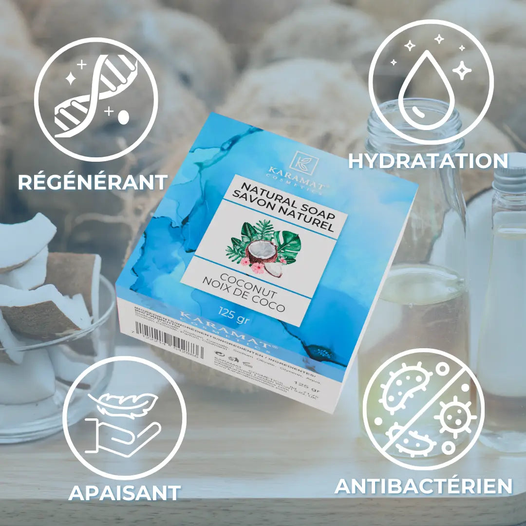 Savon naturel de noix de coco 125gr